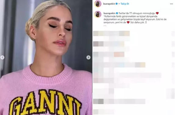 Büşra Pekin'in yaptığı açıklama dikkat çekti!